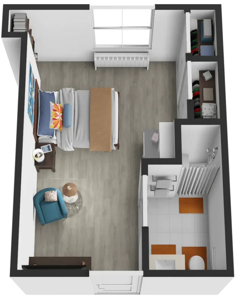 Sodalis Victoria | Studio Floor Plan